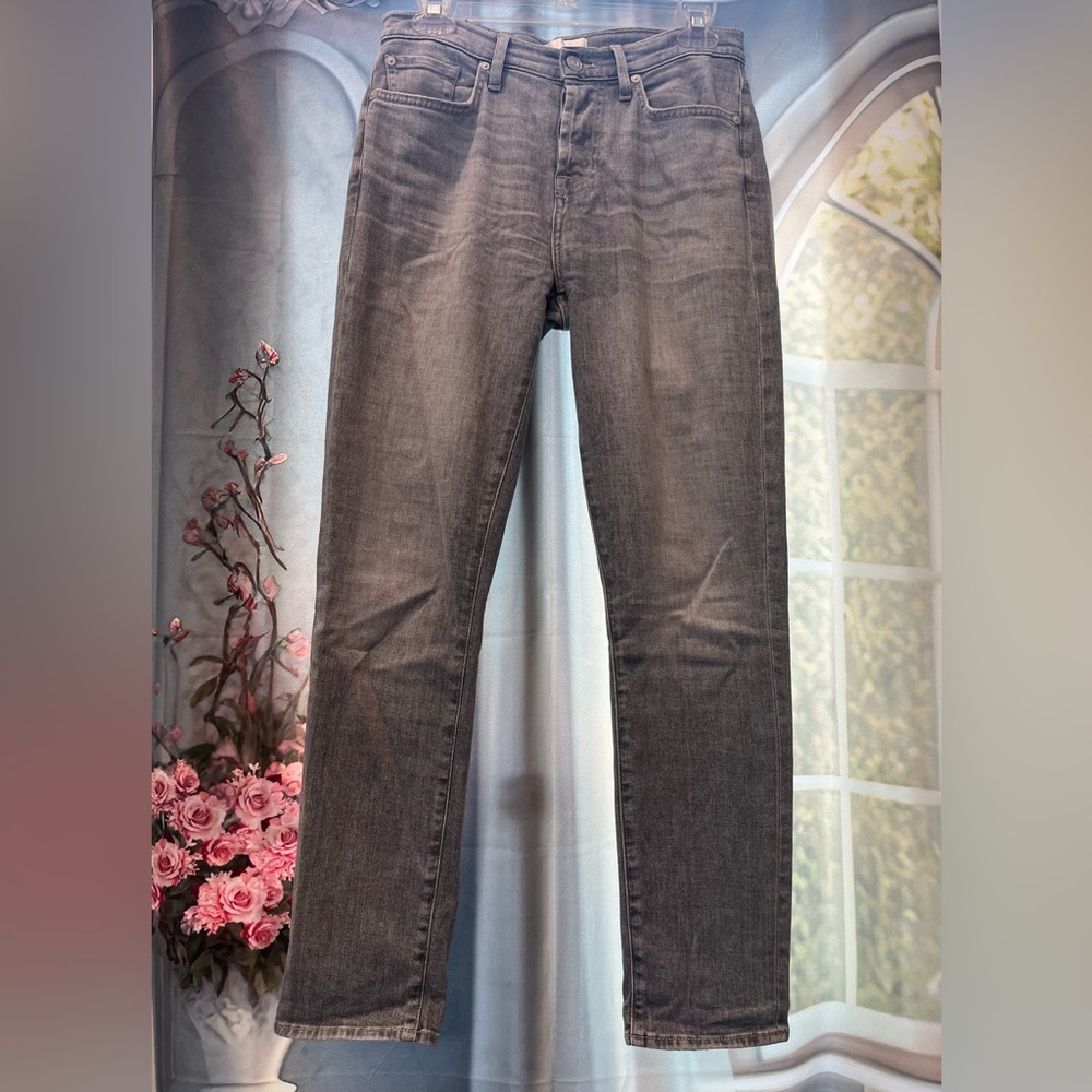 7 For All Mankind Size:26 Women JOSEFINA Skinny Jeans Light Gray  Vintage